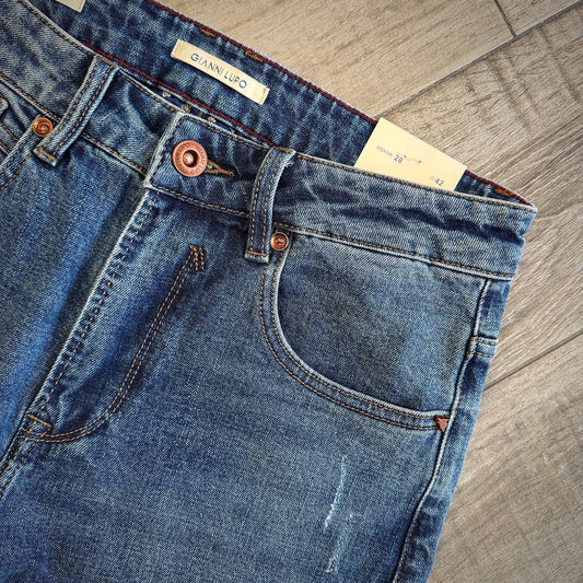 Jeans "Mike" Carrot Fit graffiato GIANNI LUPO (GL6381Q-F26)