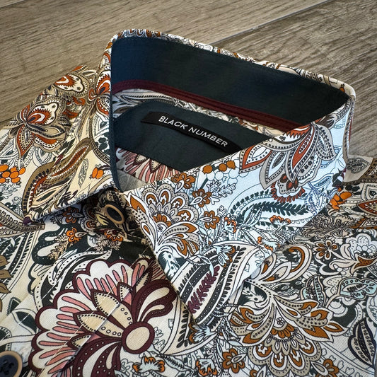 Camicia Fantasia Fiori Stilizzati (CA3024)