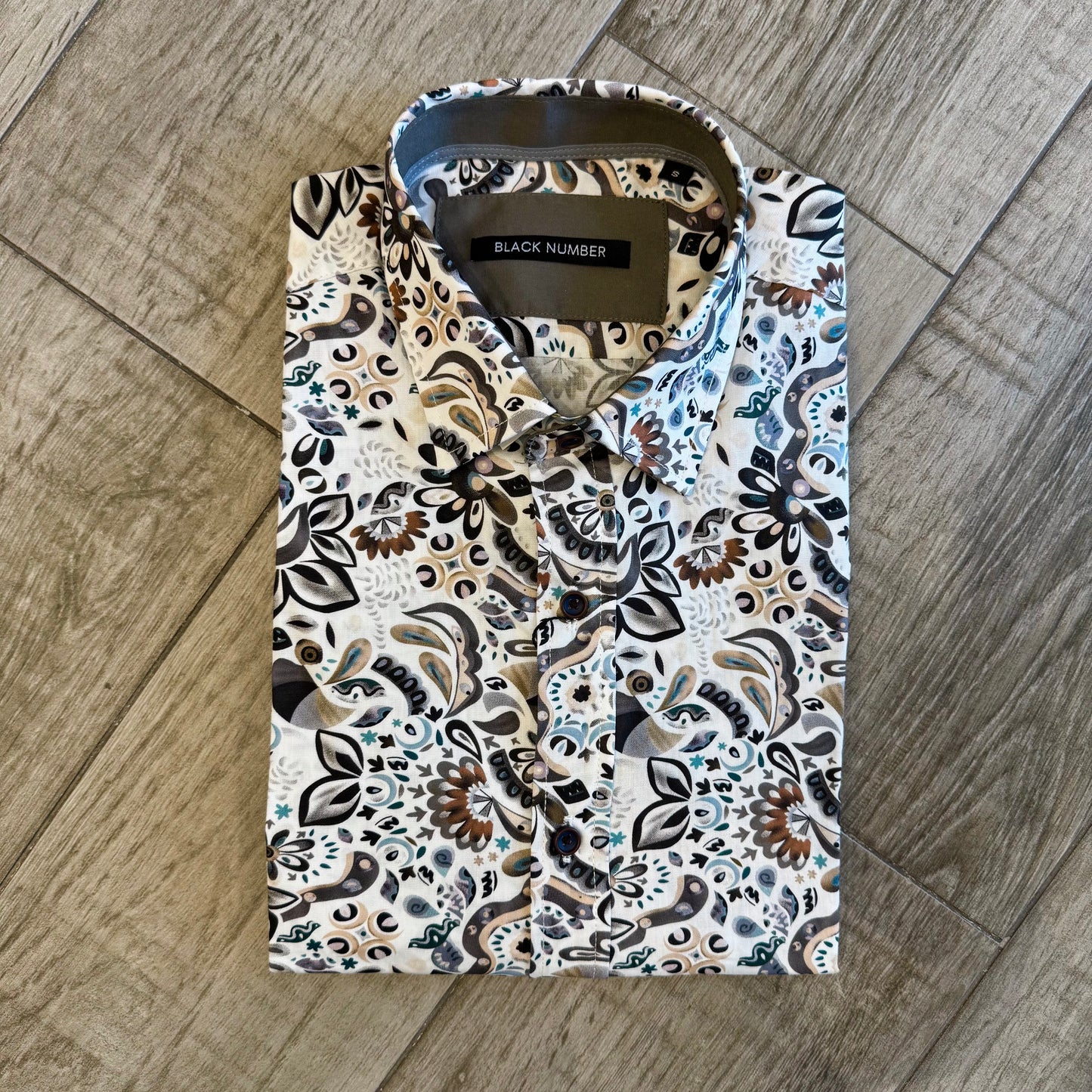 Camicia Fantasia Fiori Stilizzati