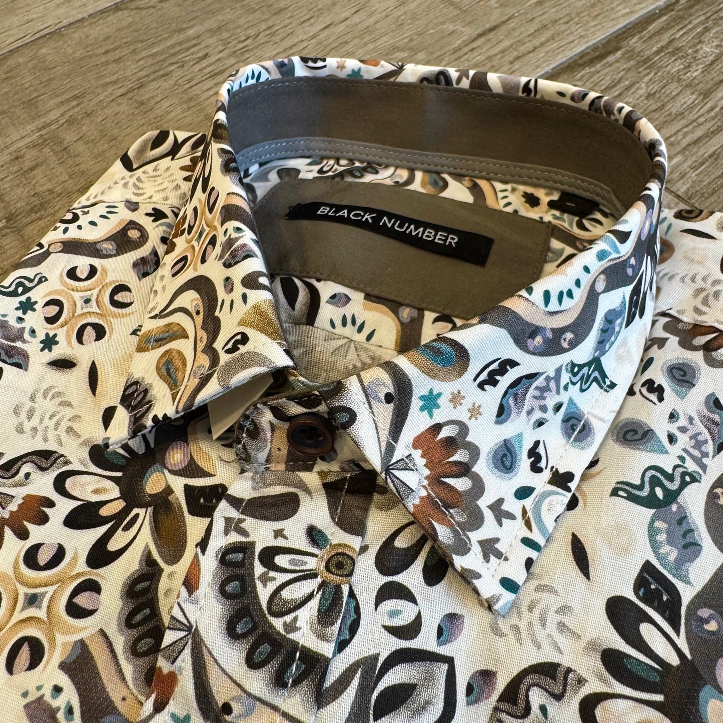 Camicia Fantasia Fiori Stilizzati