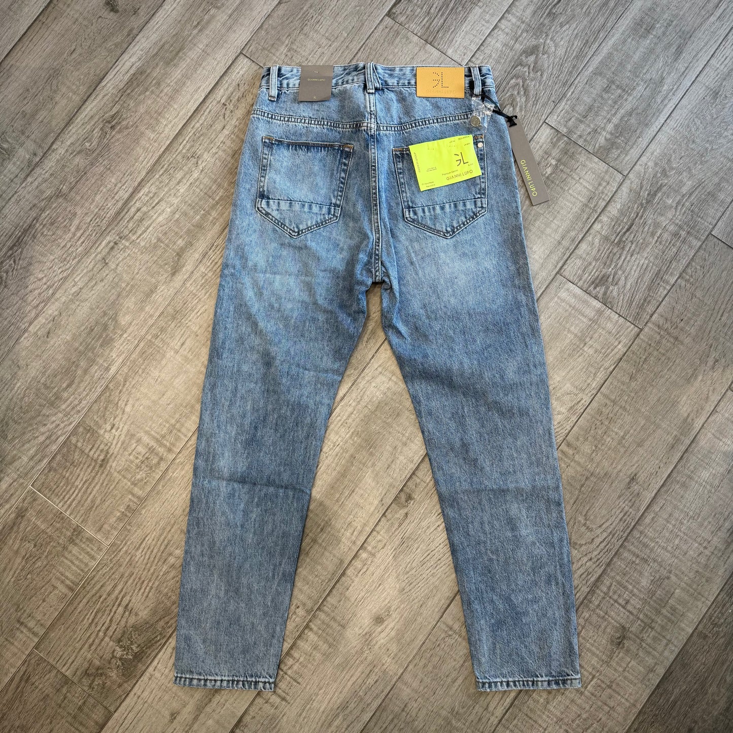 Jeans "Grant" Carrot Fit strappi con toppe GIANNI LUPO (GL6339Q)