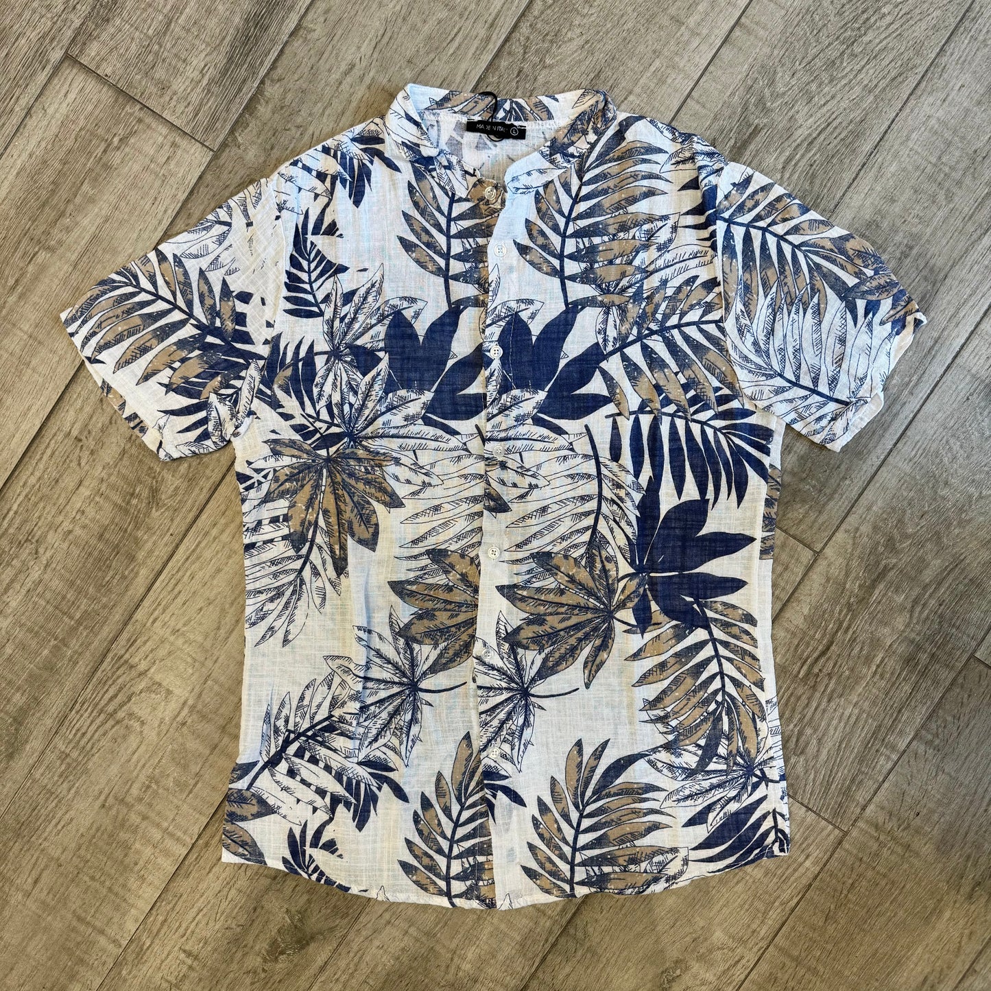 Camicia Coreana Fantasia Manica Corta