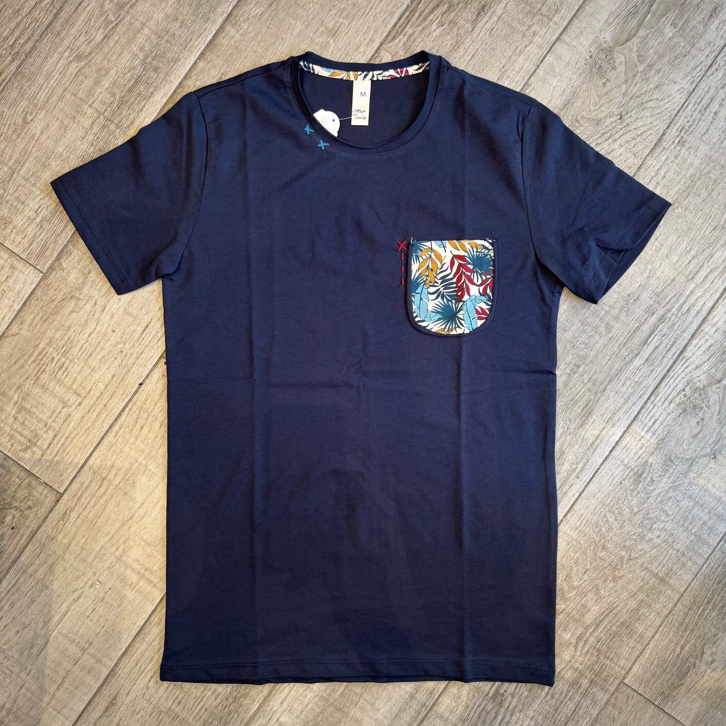 "Patterned Pocket" T-Shirt