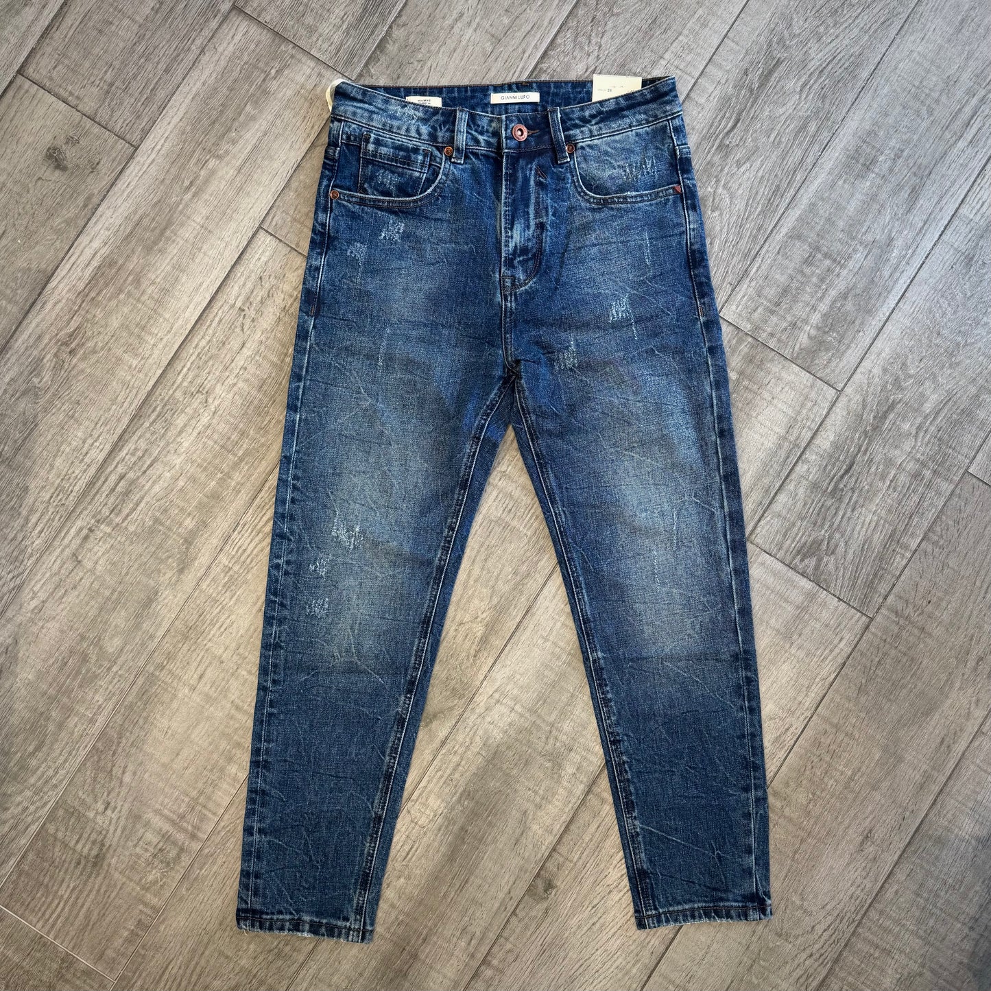Jeans "Mike" Carrot Fit graffiato GIANNI LUPO (GL6310Q)