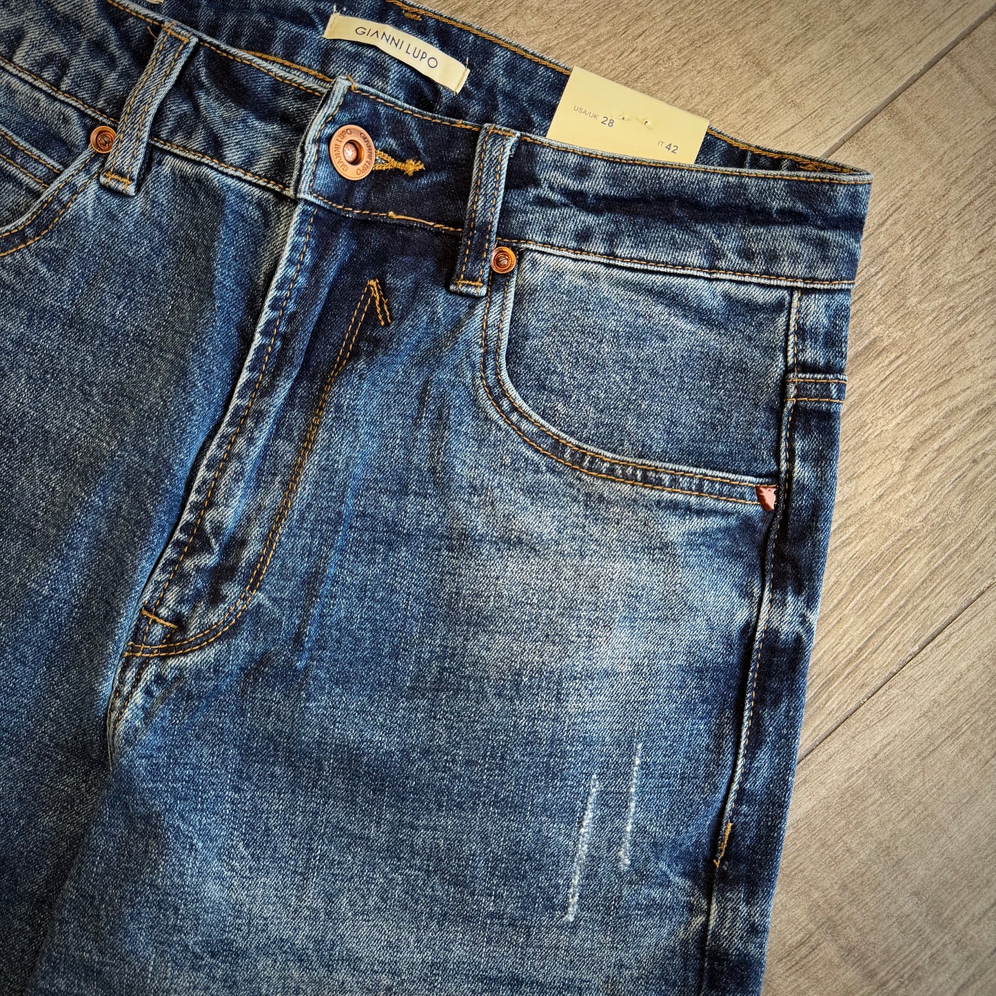 Jeans "DAD" Over Fit graffiato GIANNI LUPO (GL6301Q)