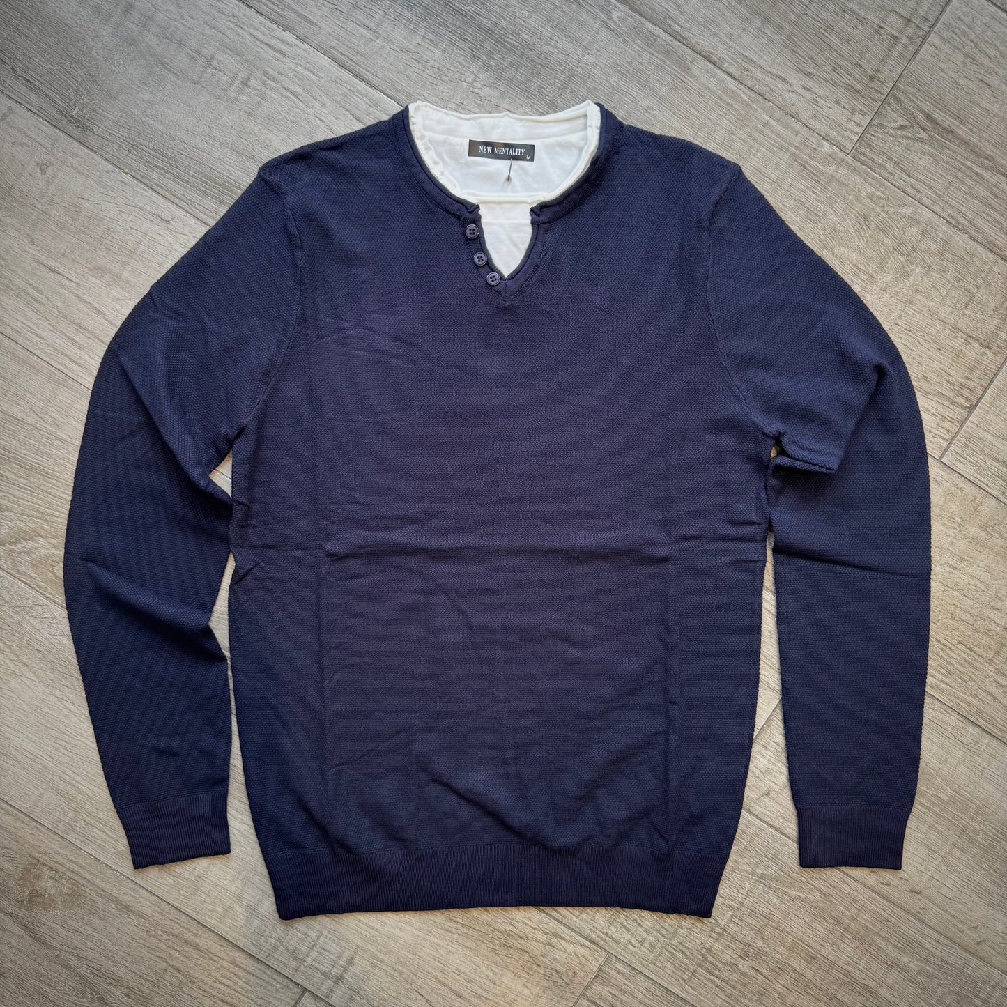 Maglia Serafino Doppio Layer