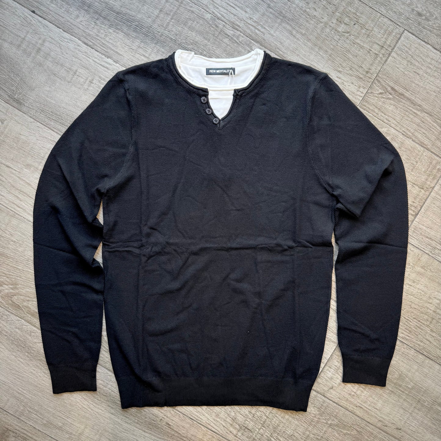 Maglia Serafino Doppio Layer