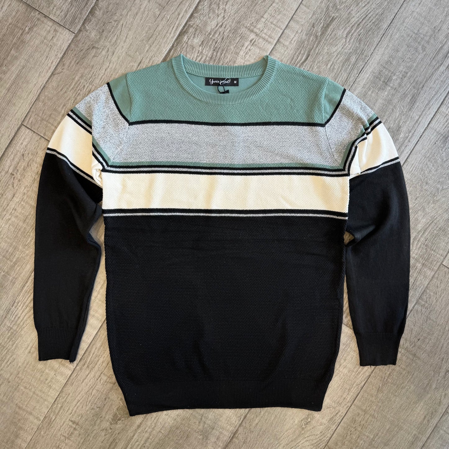 Maglione Girocollo con Righe