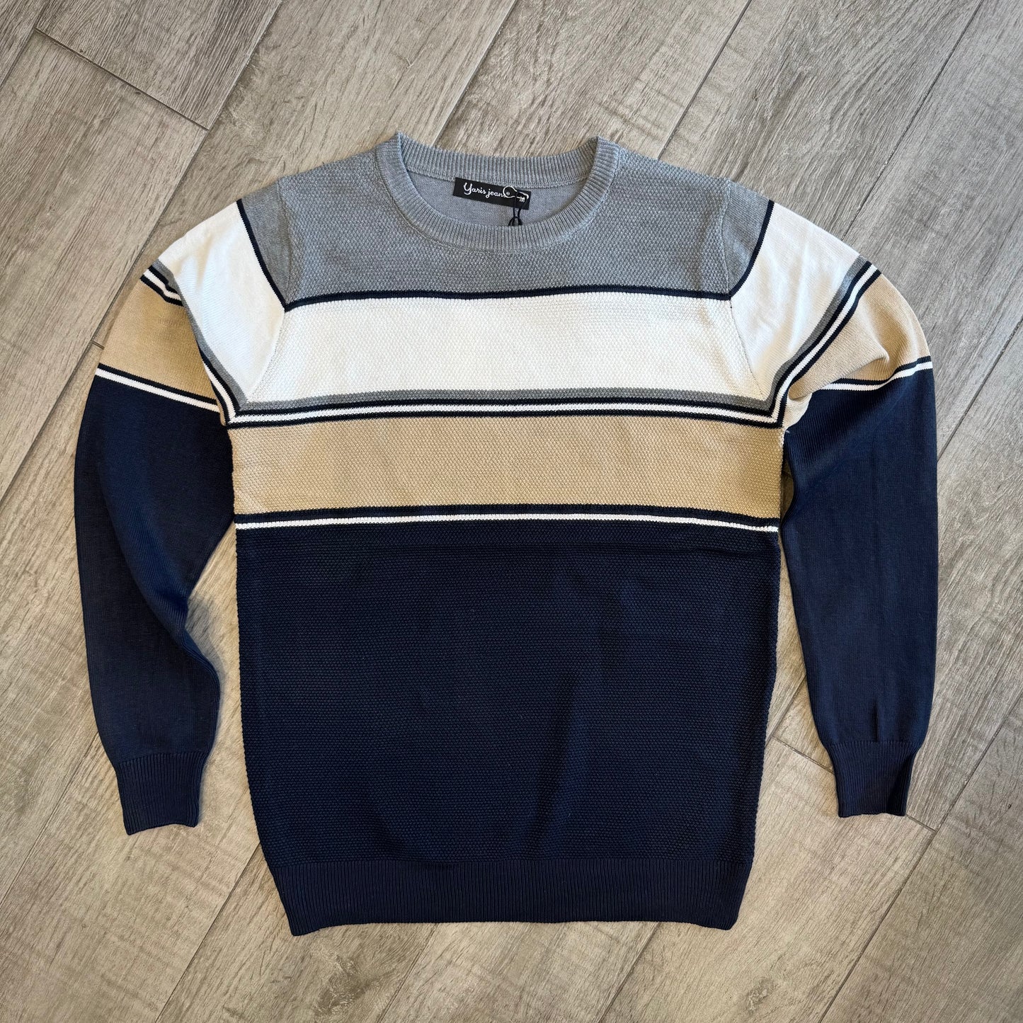 Maglione Girocollo con Righe