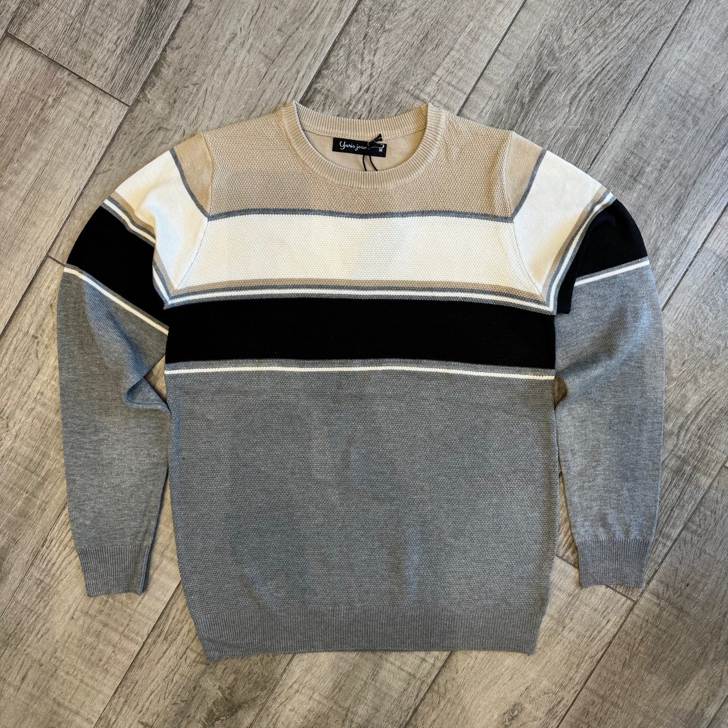 Maglione Girocollo con Righe