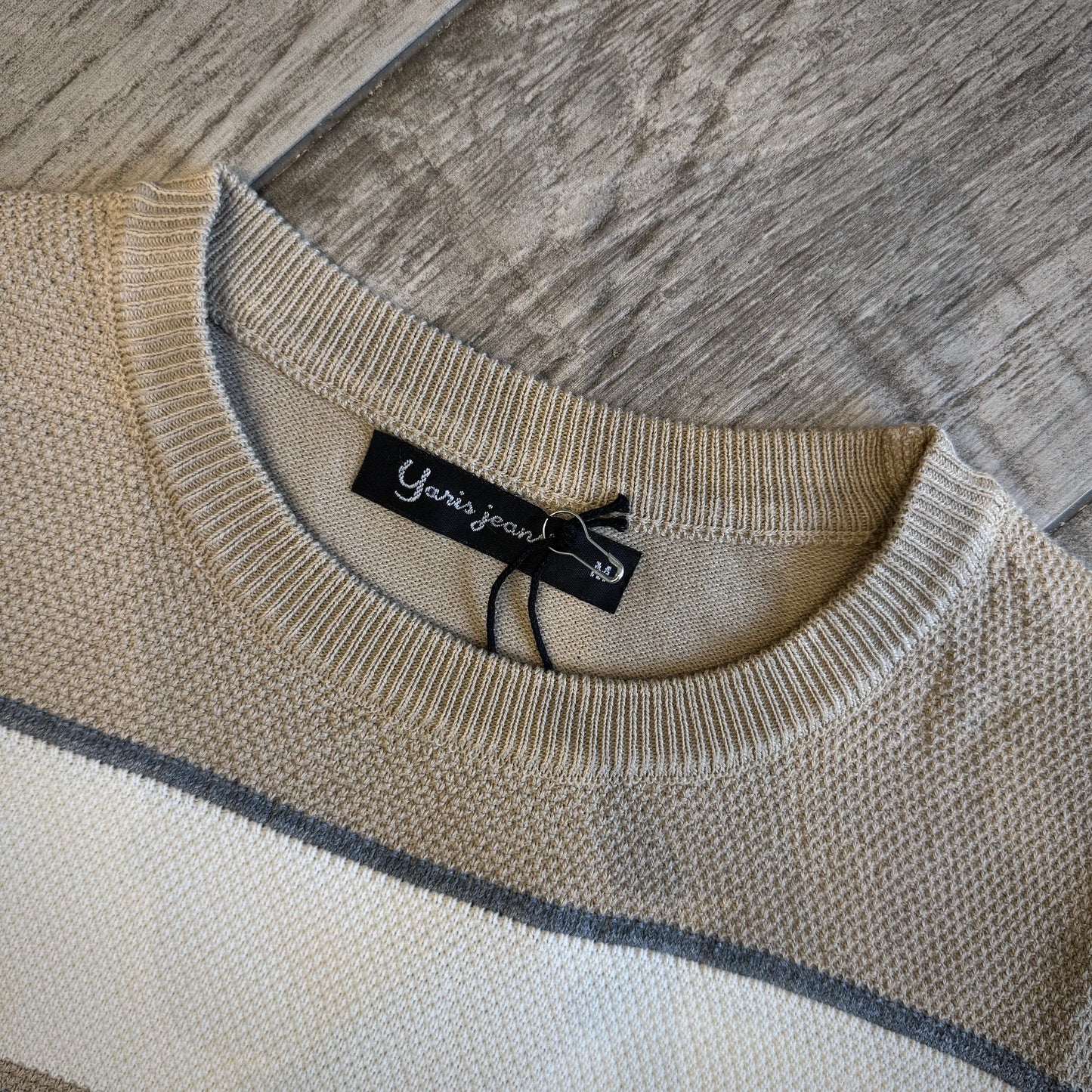 Maglione Girocollo con Righe