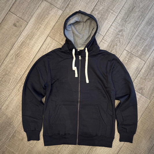 Felpa Cappuccio a Contrasto e Zip