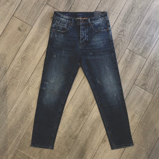 Jeans "Mike" Carrot Fit graffiato GIANNI LUPO
