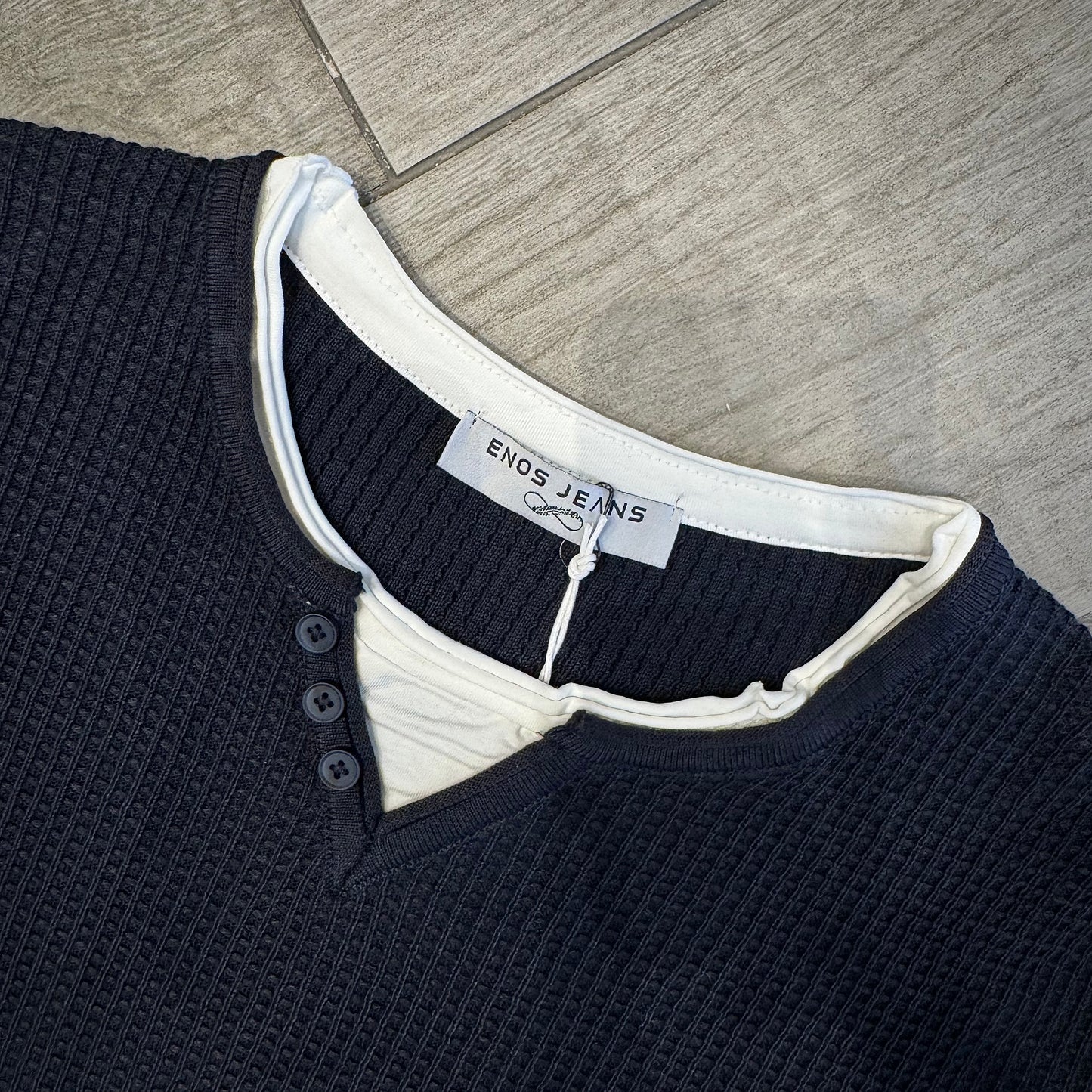 Maglia Serafino Doppio Layer