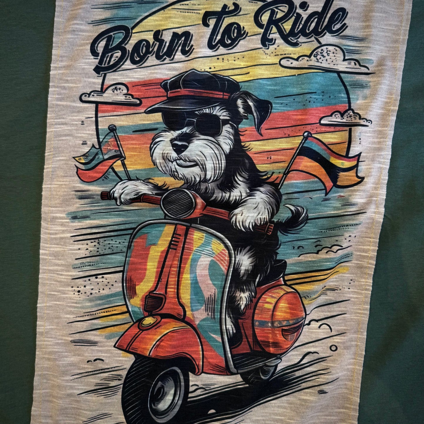 T-Shirt Stampa "Born to Ride"
