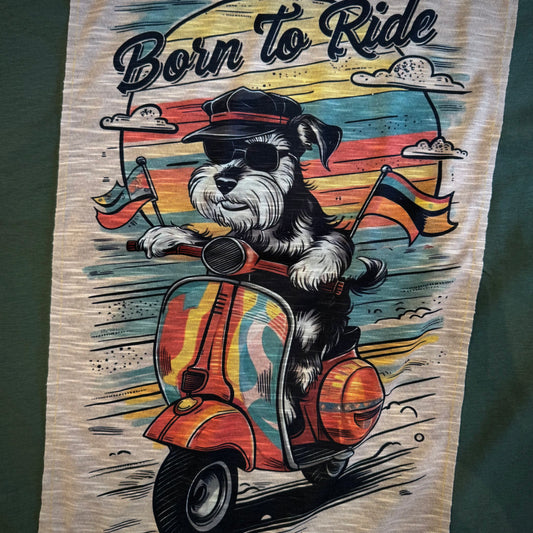 T-Shirt Stampa "Born to Ride"