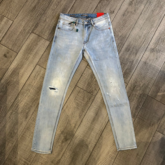 Jeans "Kevin" Slim Fit strappi e toppe interne  GIANNI LUPO