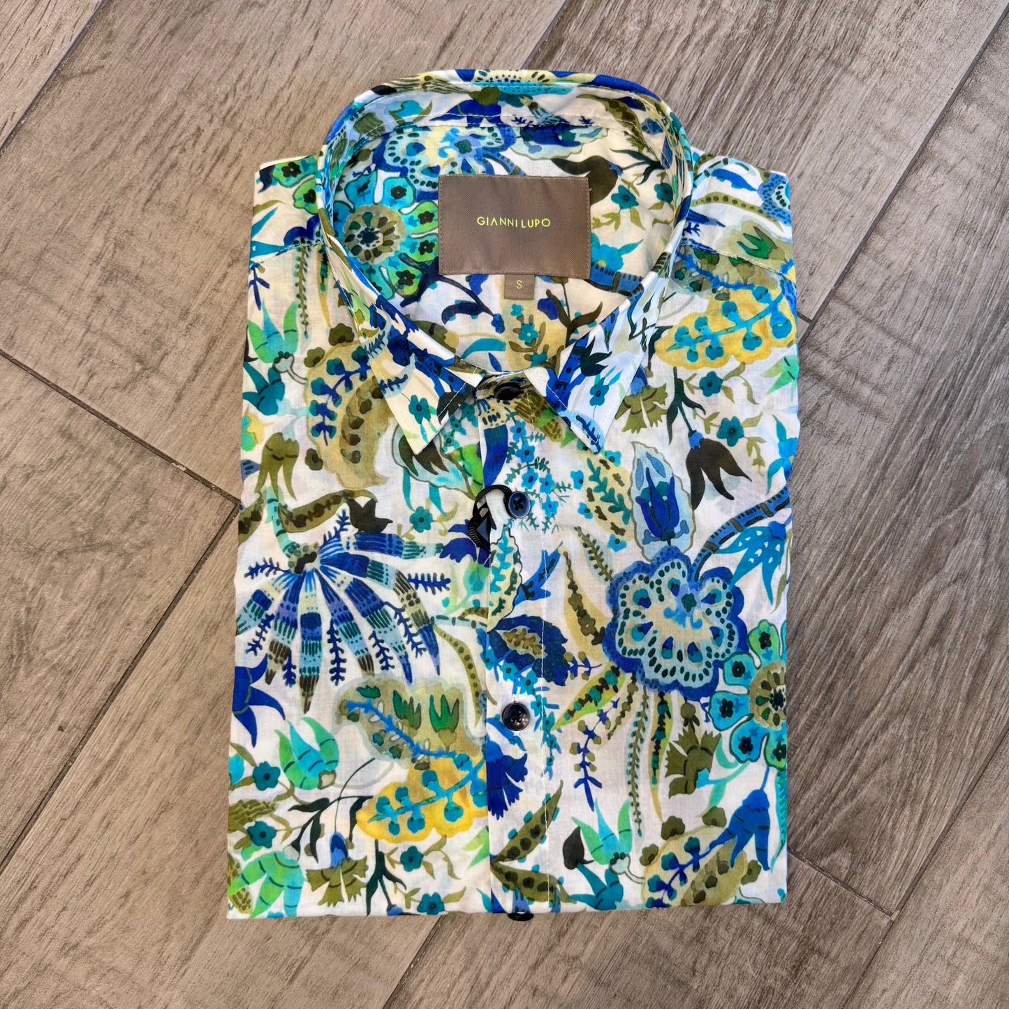 Camicia Fantasia Fiori Acquerello GIANNI LUPO