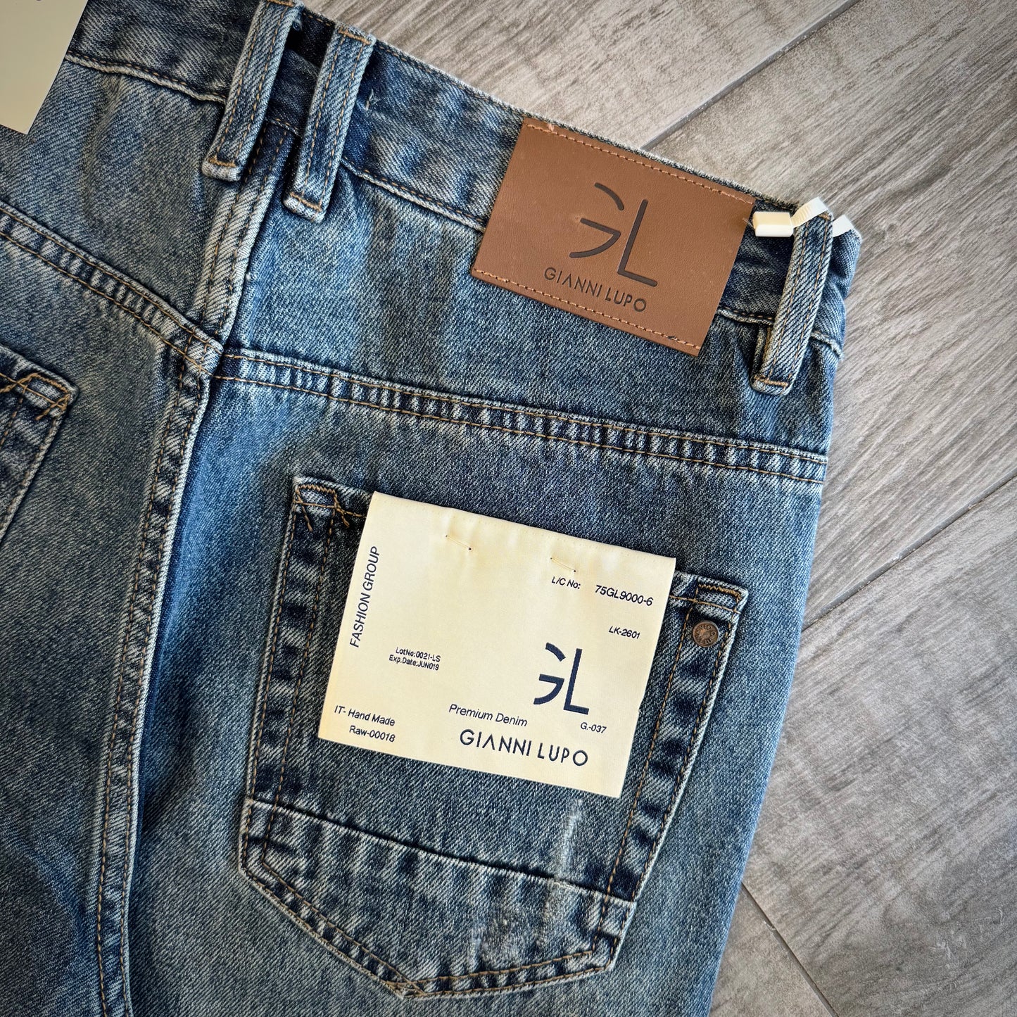Jeans "Mike" Carrot Fit strappi GIANNI LUPO (GL622Y-F26)
