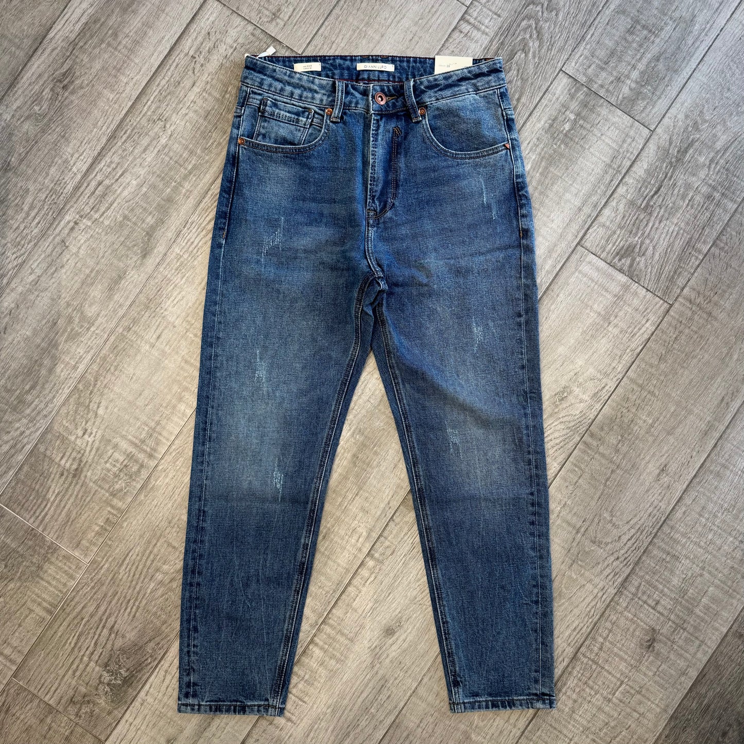 Jeans "Mike" Carrot Fit graffiato GIANNI LUPO (GL6381Q-F26)