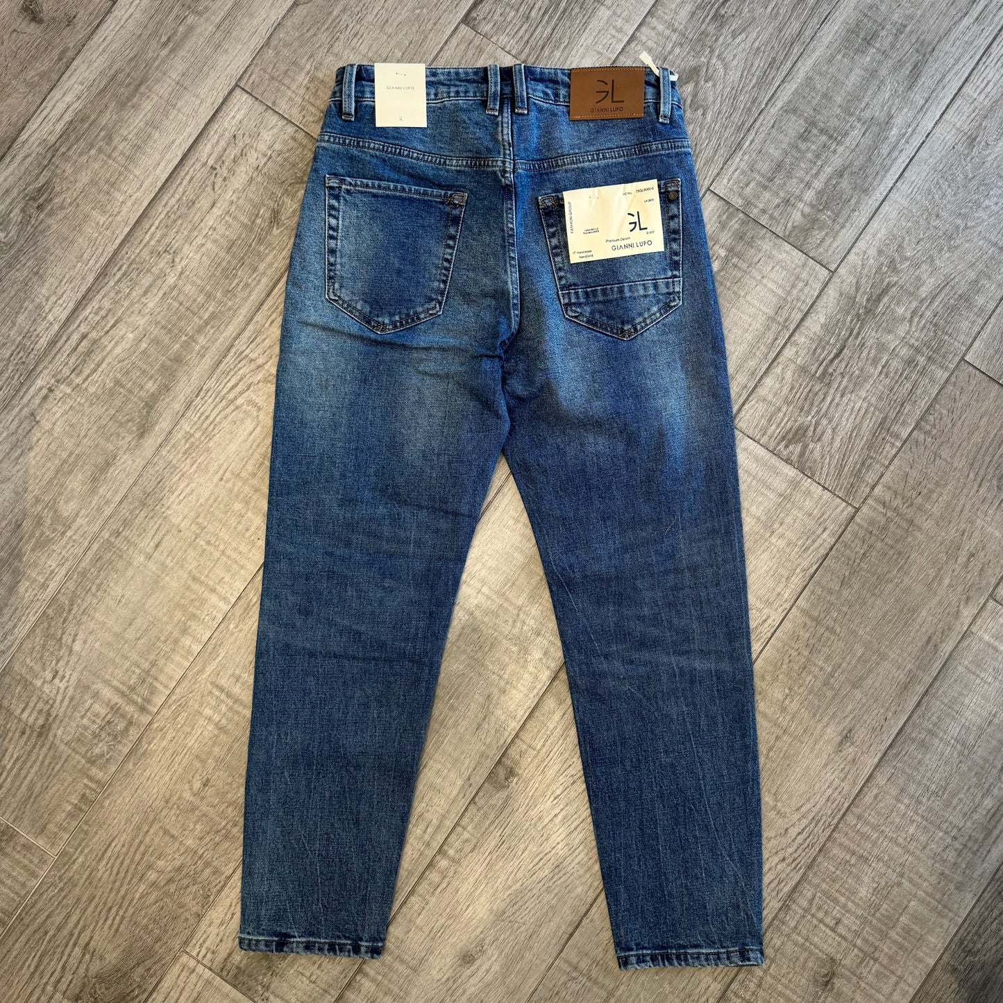 Jeans "Mike" Carrot Fit graffiato GIANNI LUPO (GL6381Q-F26)