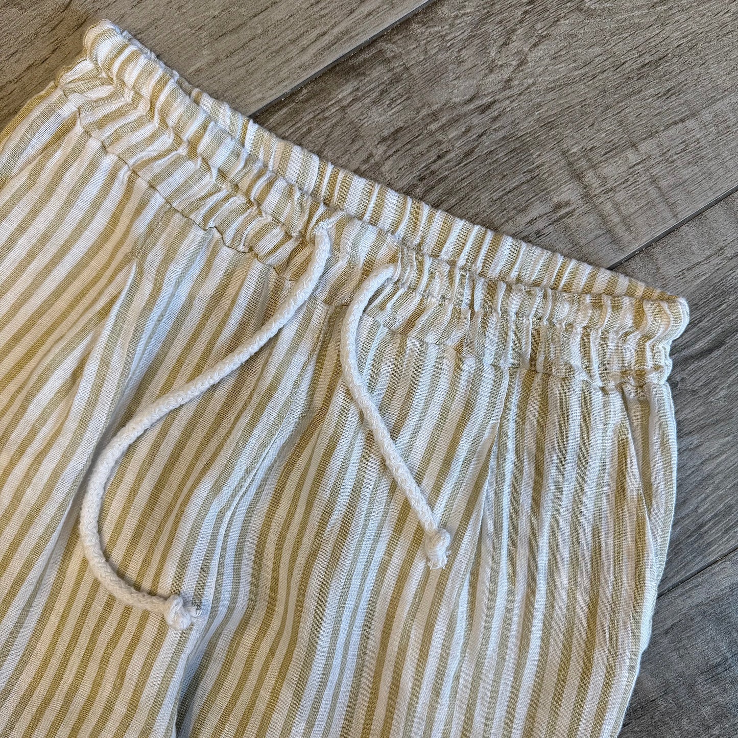 Pantalaccio a Righe Puro Lino