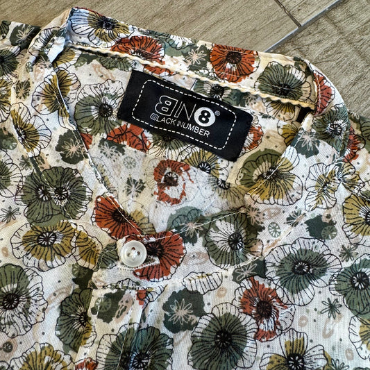 Camicia Coreana Fantasia Fiori
