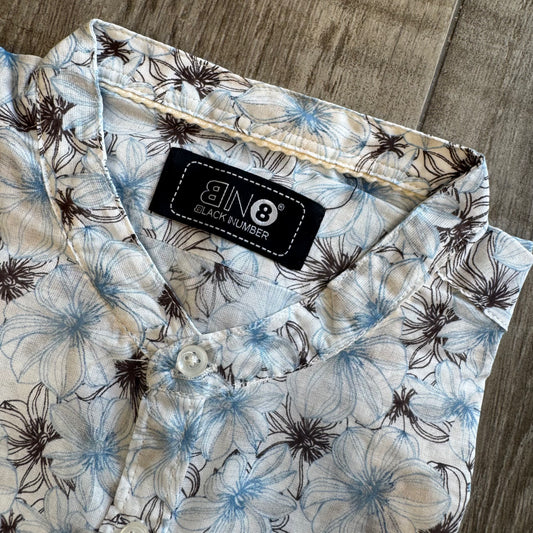 Camicia Coreana Fantasia Fiori