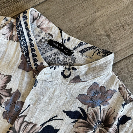 Camicia Coreana Fantasia Manica Corta