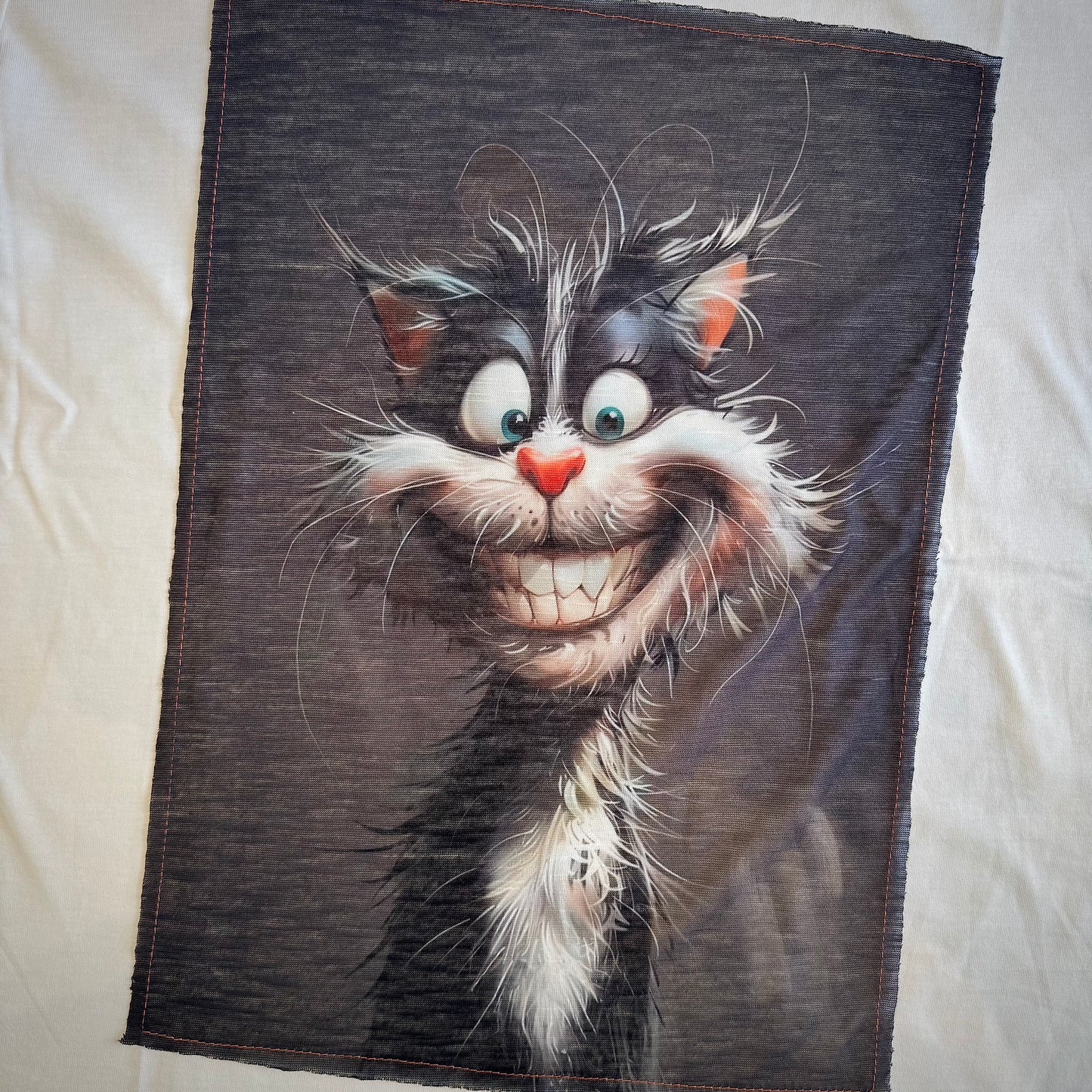 T-Shirt Stampa "Crazy Cat"