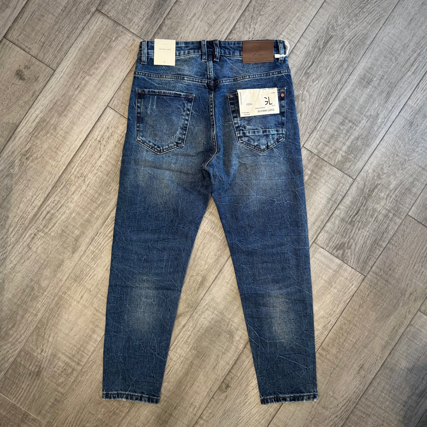 Jeans "Mike" Carrot Fit graffiato GIANNI LUPO (GL6310Q)