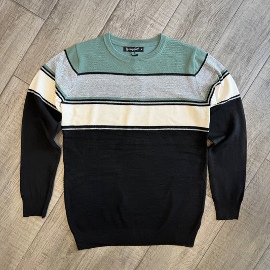 Maglione Girocollo con Righe