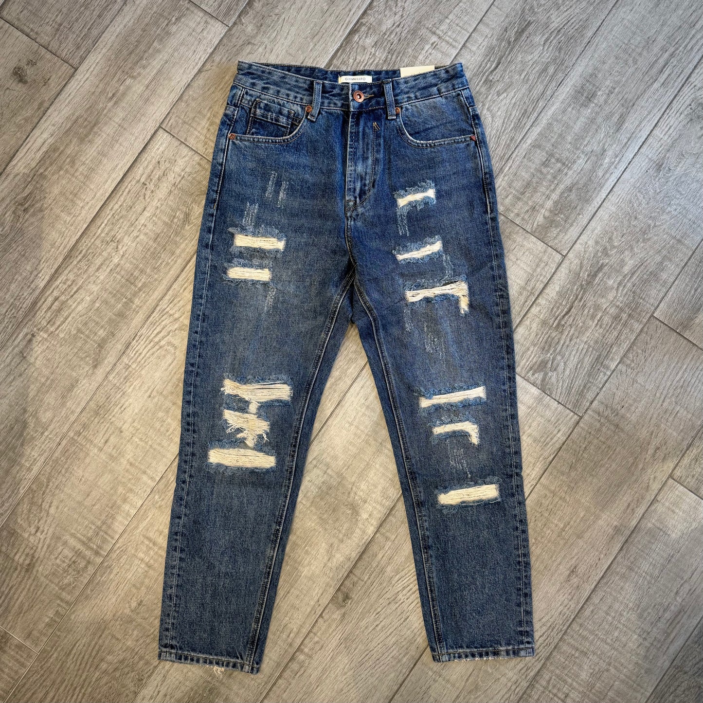 Jeans "Mike" Carrot Fit strappi GIANNI LUPO (GL622Y)