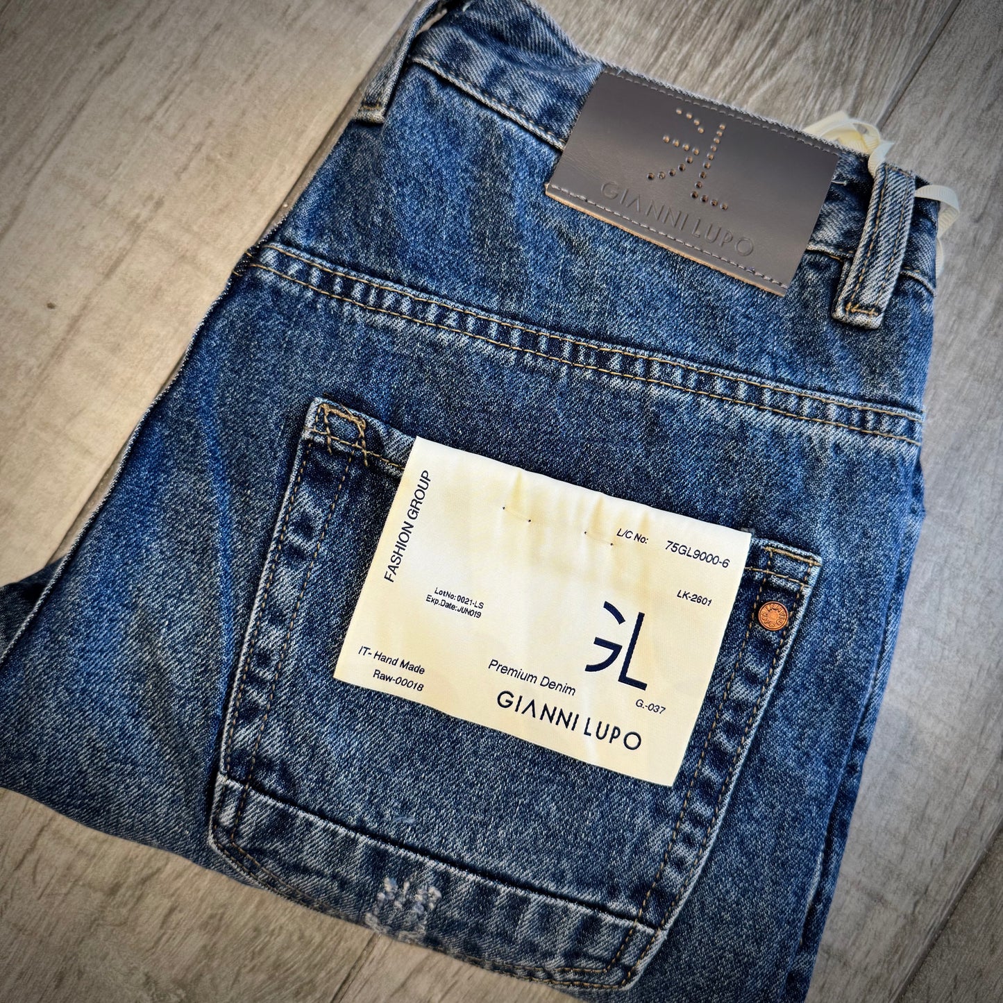 Jeans "Mike" Carrot Fit strappi GIANNI LUPO (GL622Y)
