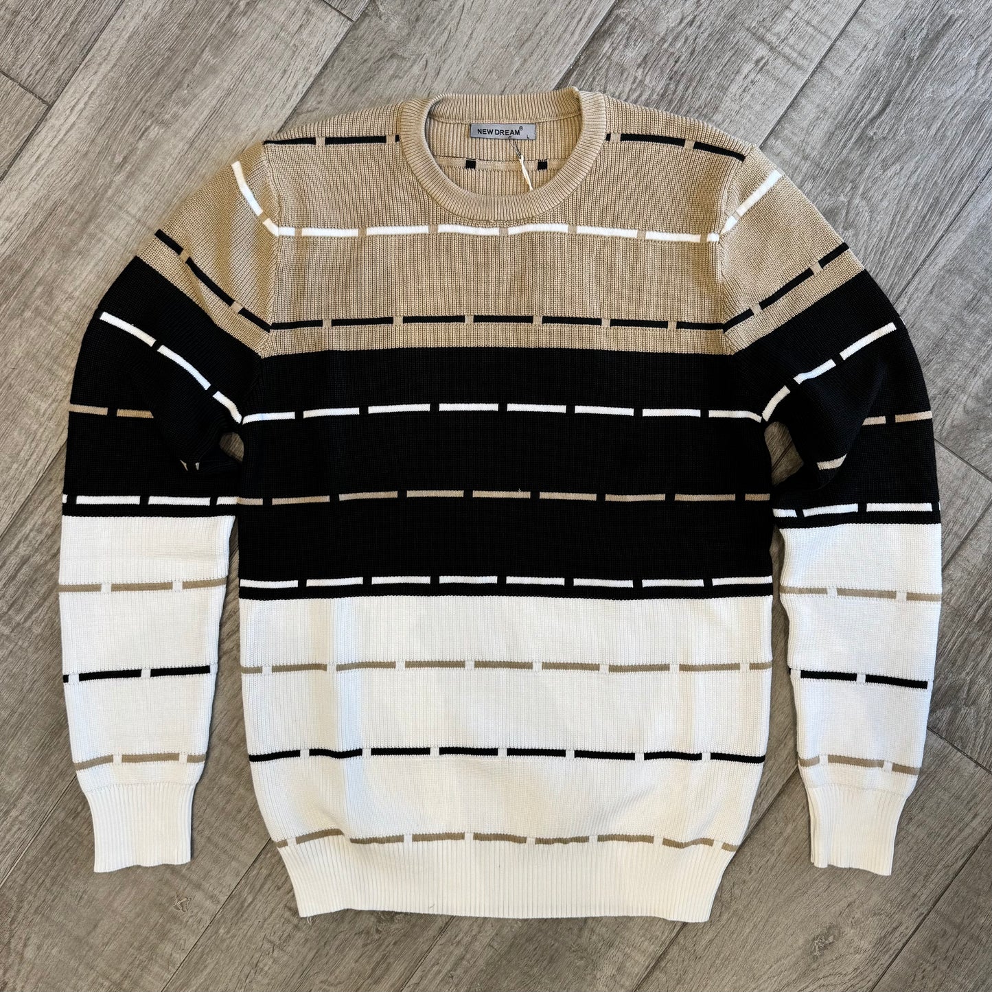 Maglione Girocollo Tricolor