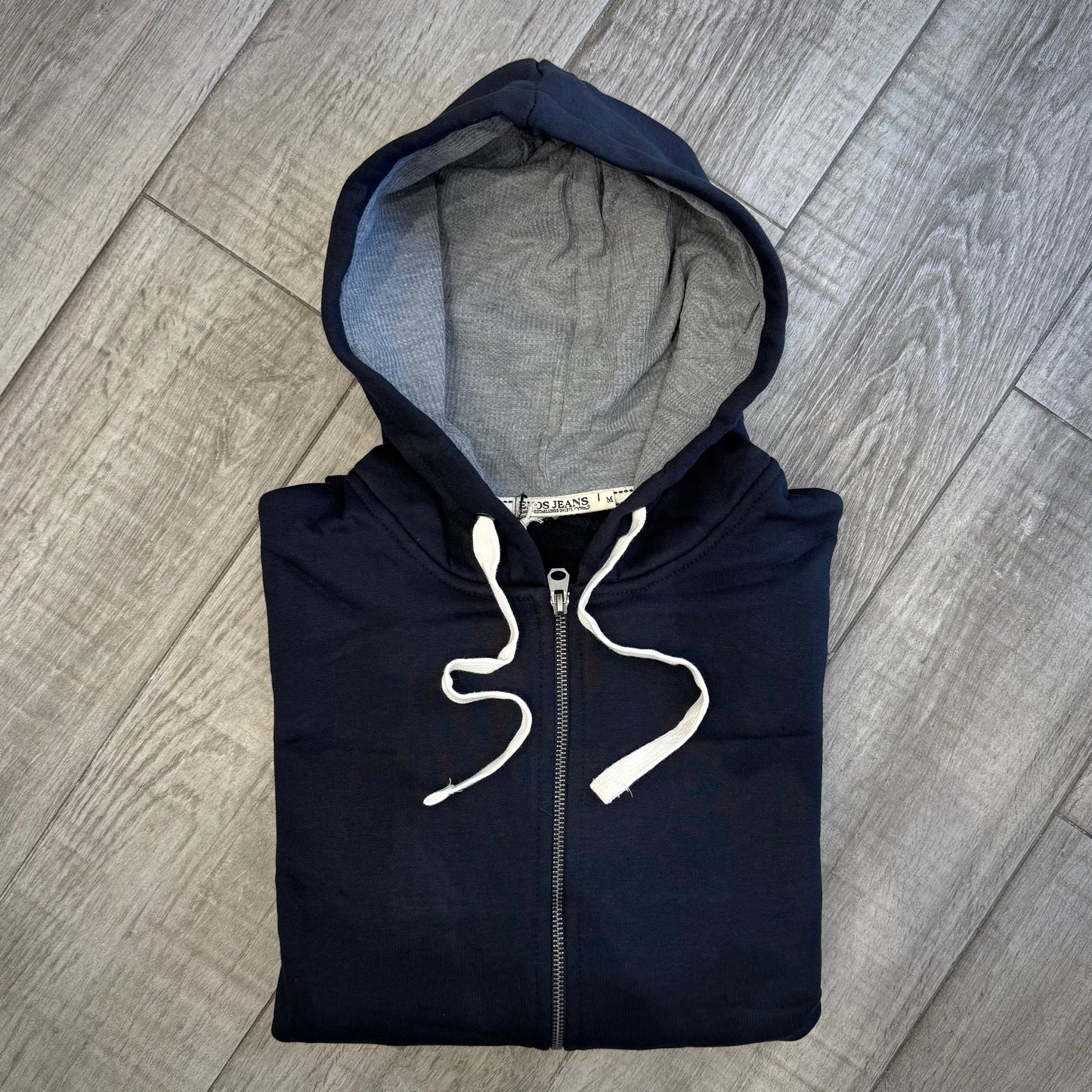 Felpa Cappuccio a Contrasto e Zip