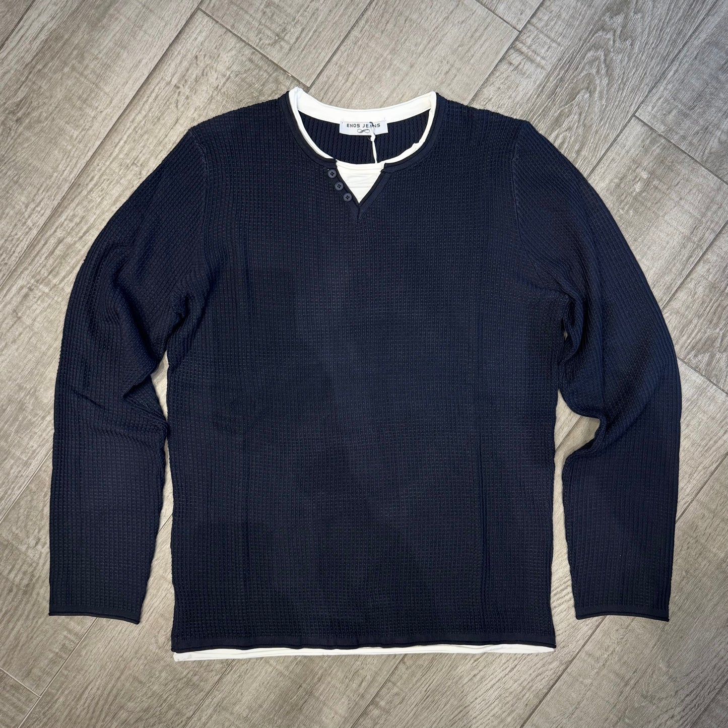 Maglia Serafino Doppio Layer