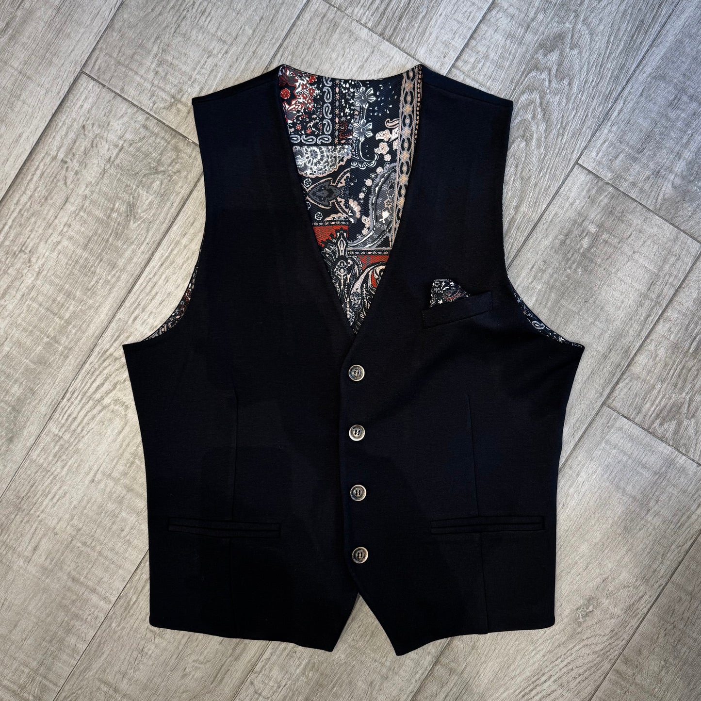 Panciotto Pochette Total Black