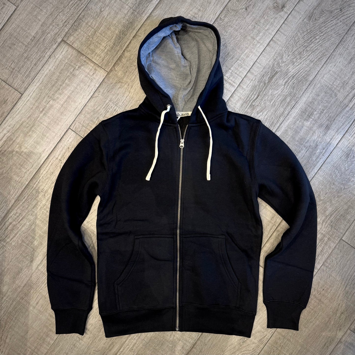 Felpa Cappuccio a Contrasto e Zip