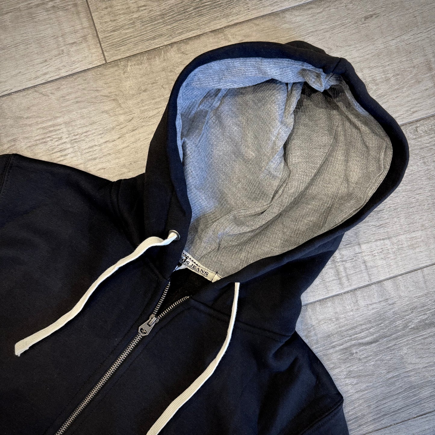 Felpa Cappuccio a Contrasto e Zip