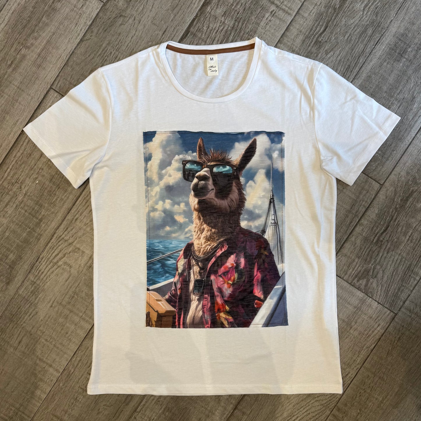 T-Shirt Stampa "Lama Summer Mood"