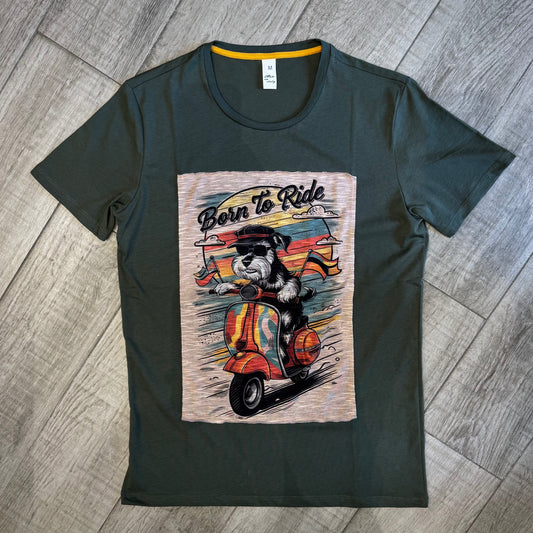 T-Shirt Stampa "Born to Ride"