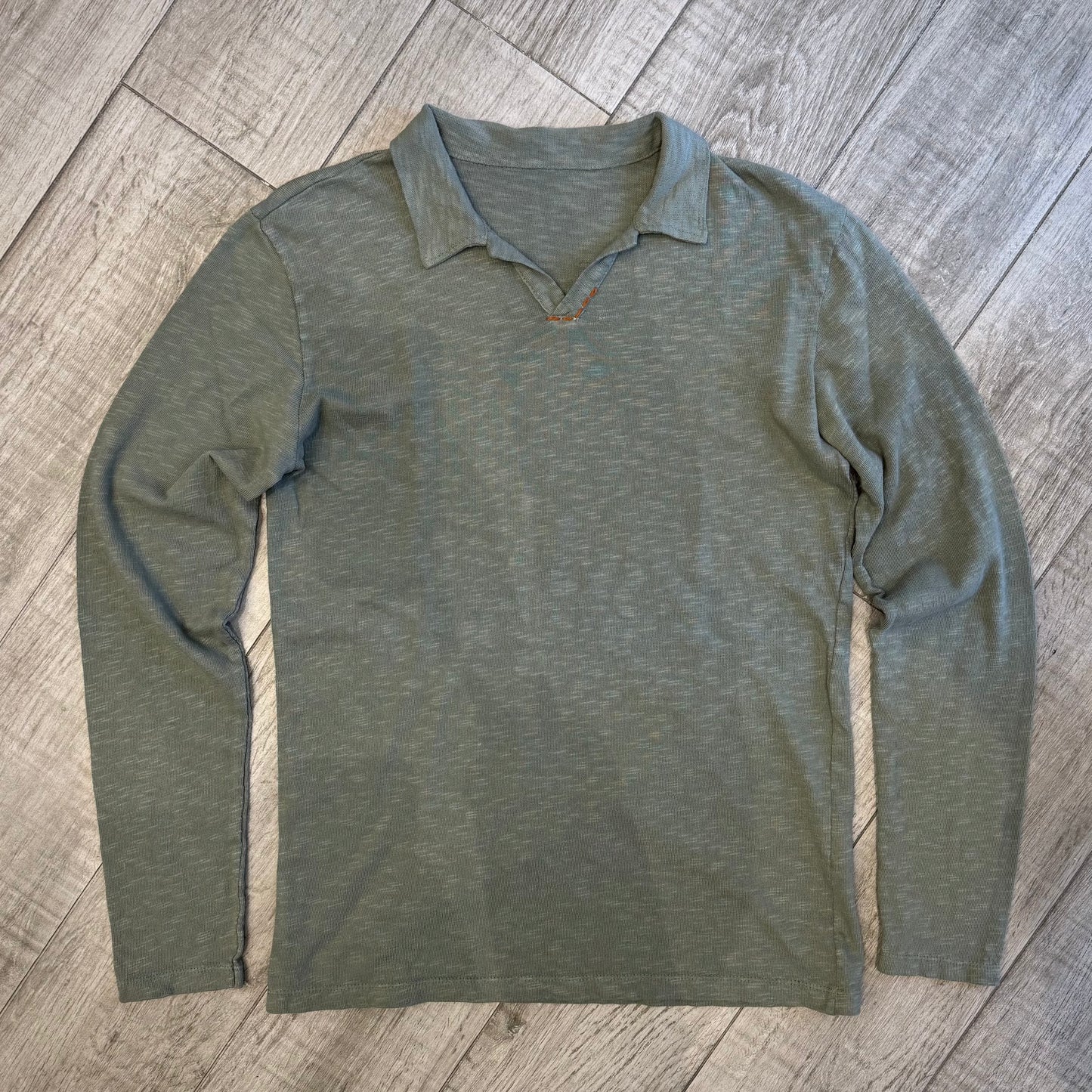 Polo Scollo V Manica Lunga