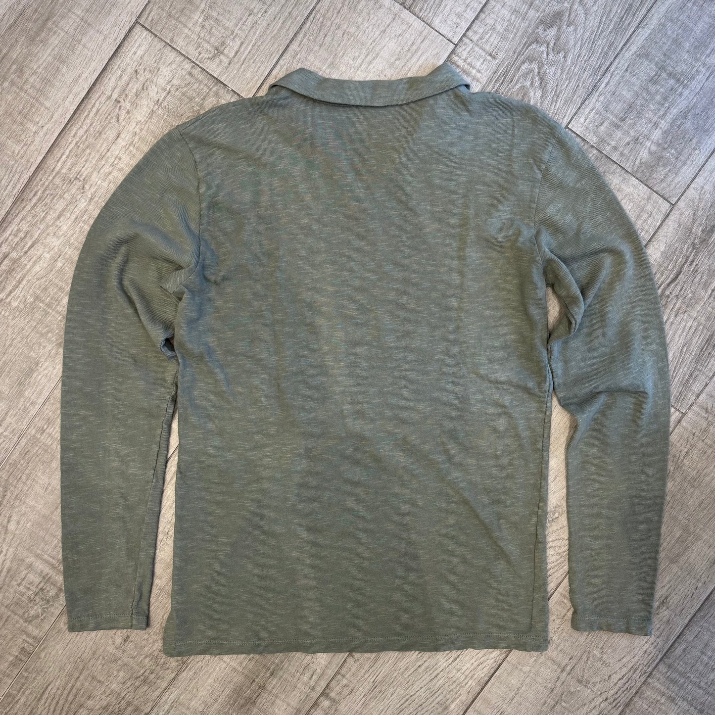 Polo Scollo V Manica Lunga