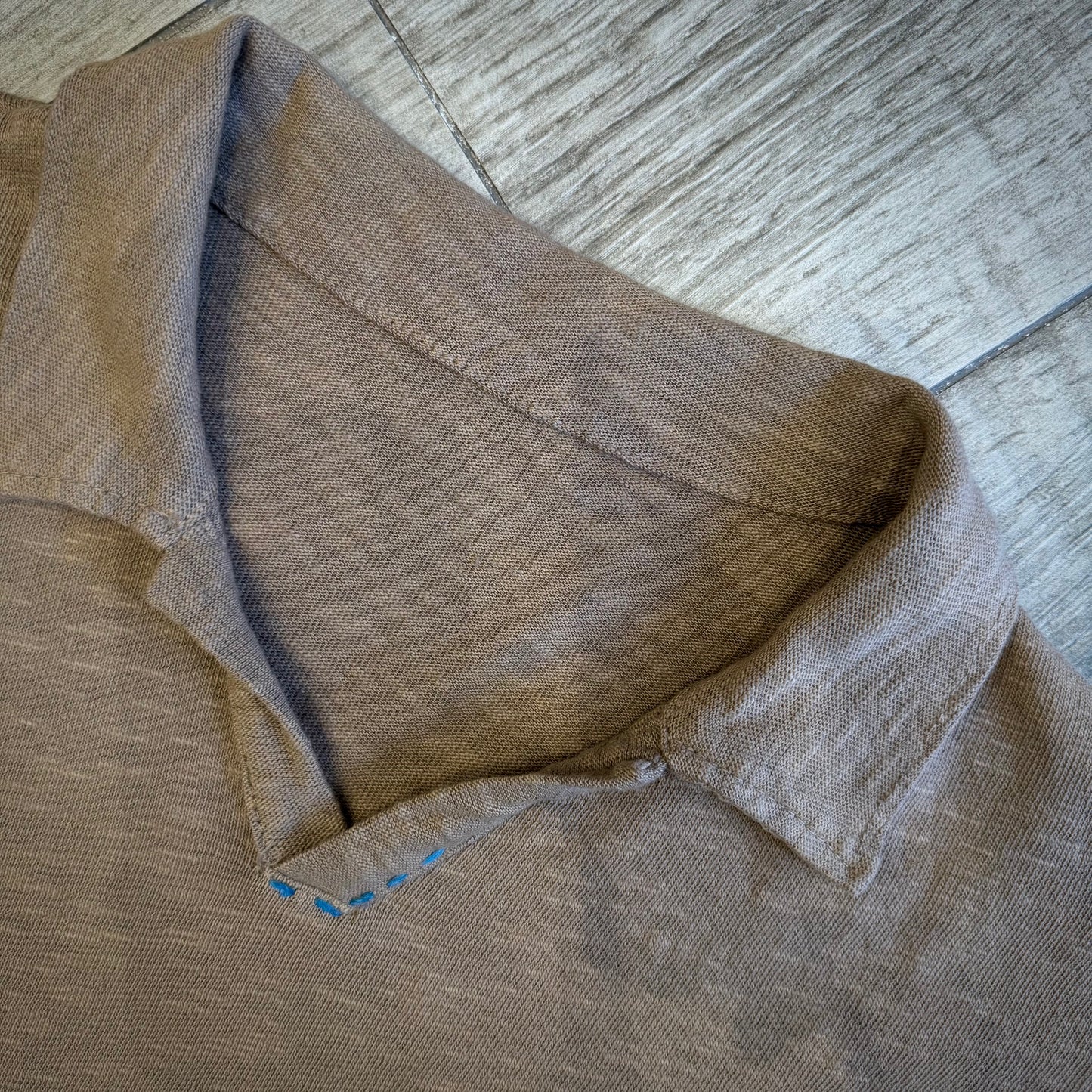 Polo Scollo V Manica Lunga