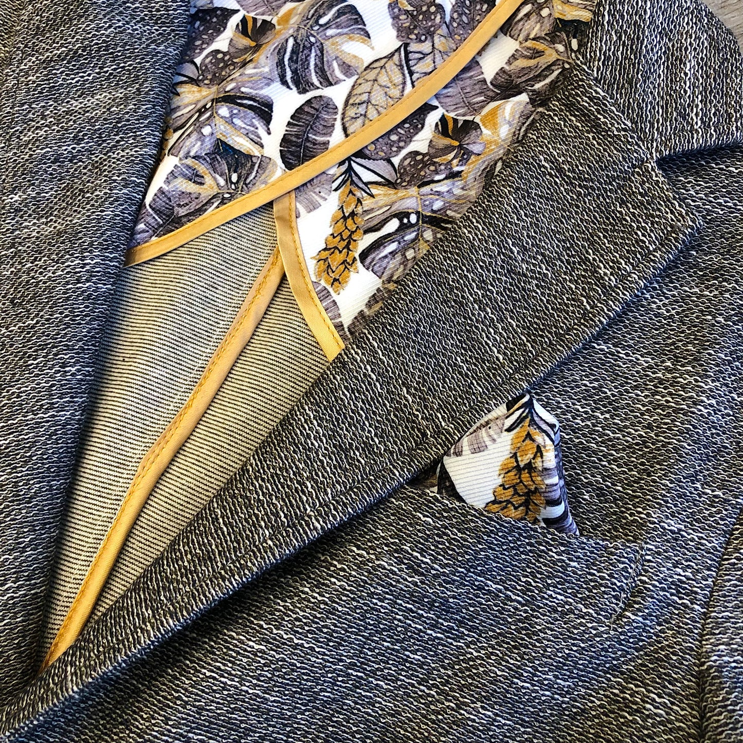 Deconstructed Melange Jacket