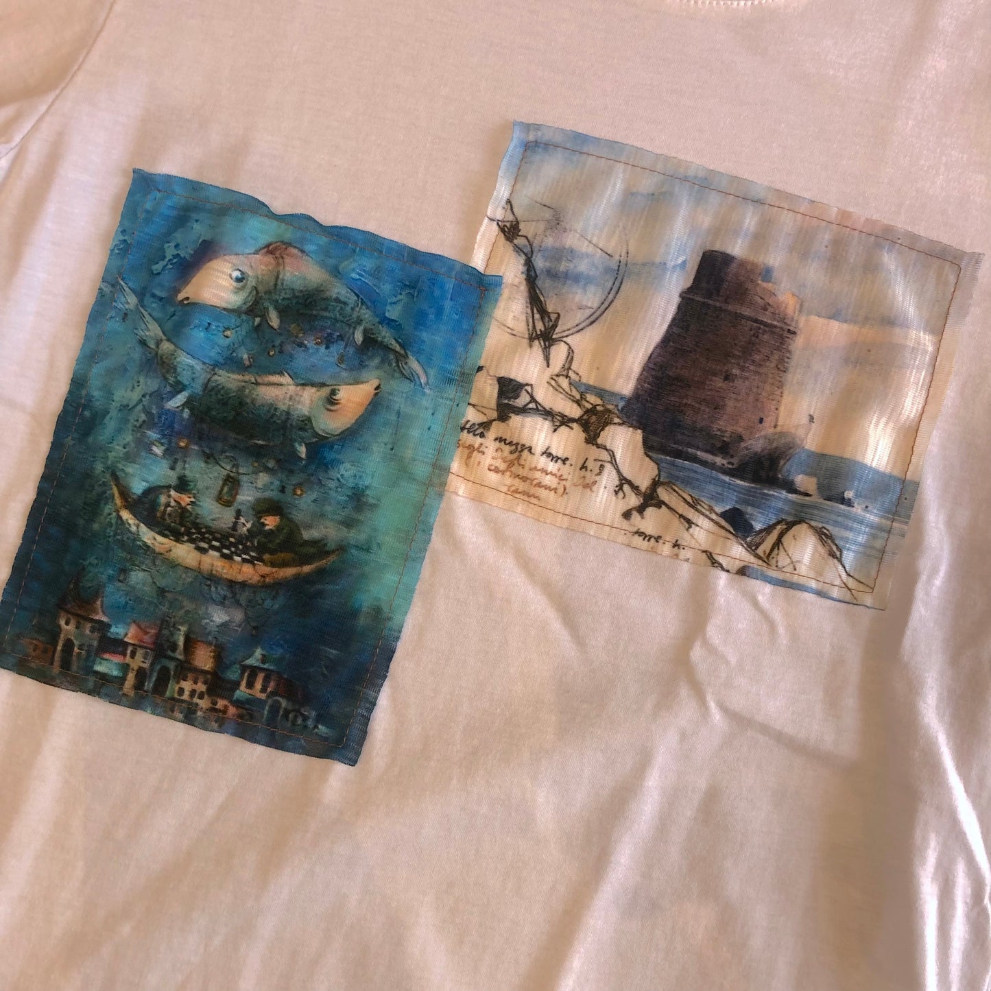 T-Shirt Stampa "Villaggio Pescatori"