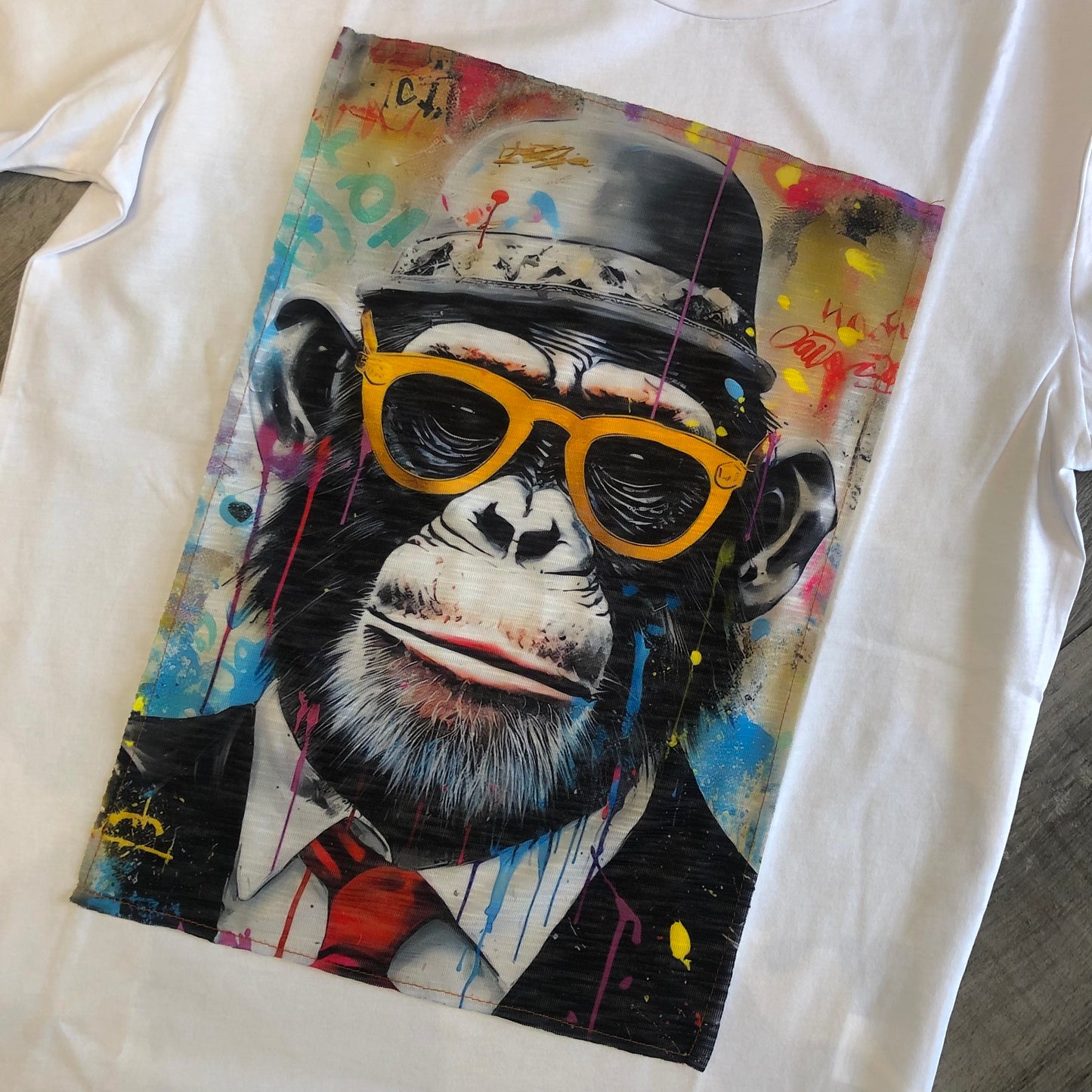 T-Shirt Stampa "Elegant Monkey"