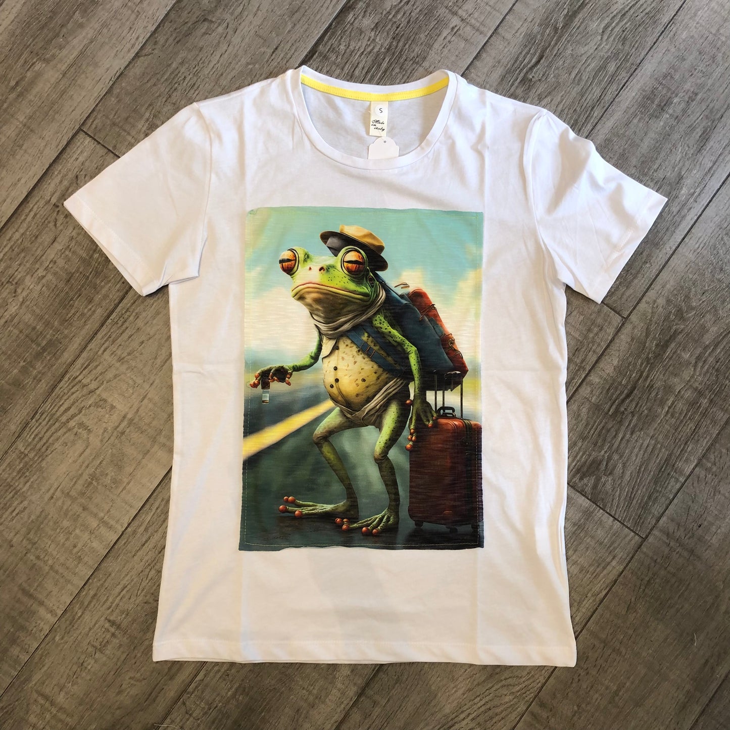 T-Shirt Stampa "Traveling Frog"