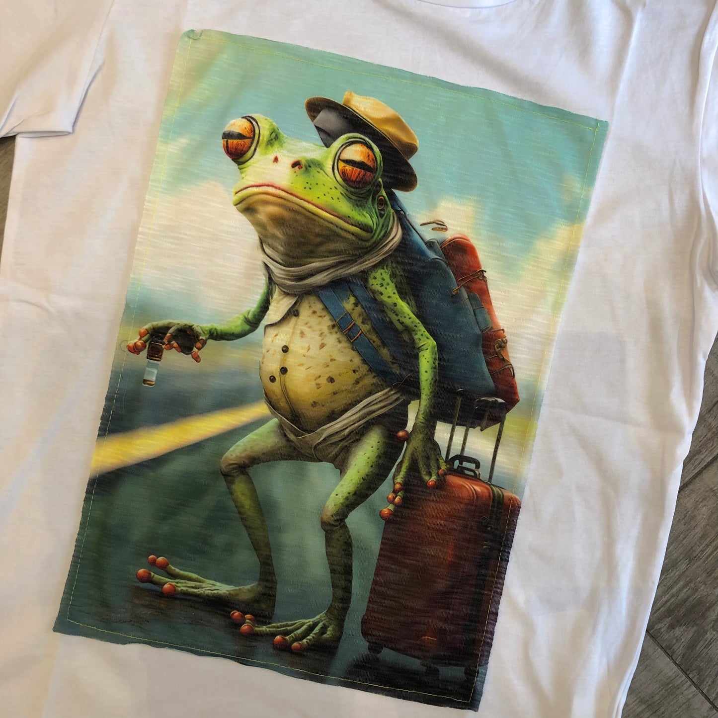 T-Shirt Stampa "Traveling Frog"